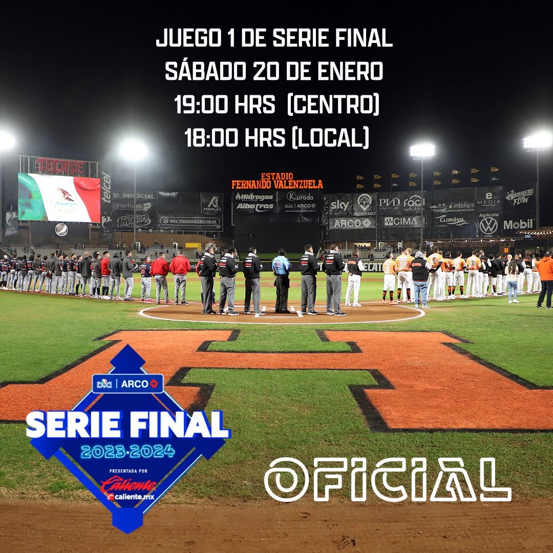 Adelantamiento Serie Final - Serie Final de Liga Arco Mexicana del Pacífico se adelanta para el sábado