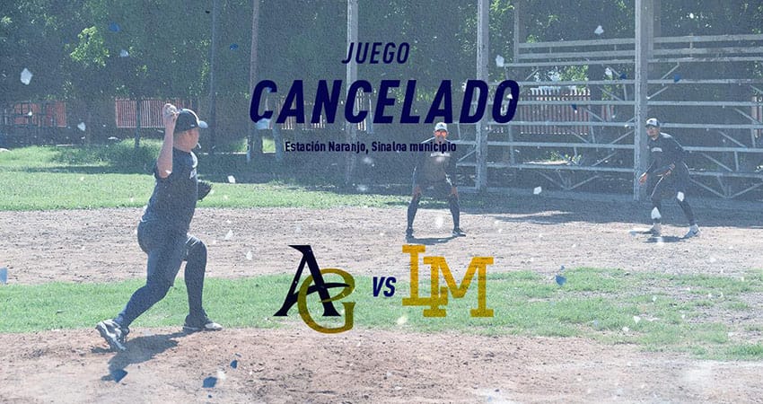 SE CANCELA EL JUEGO ENTRE CAÑEROS Y ALGODONEROS POR LAS LLUVIAS