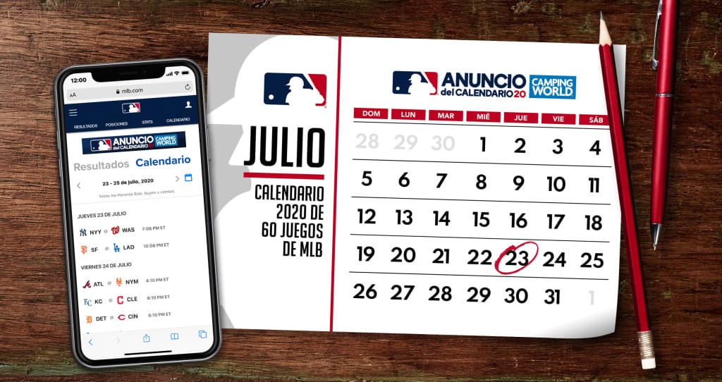 MLB REVELA CALENDARIO PARA LA TEMPORADA 2020