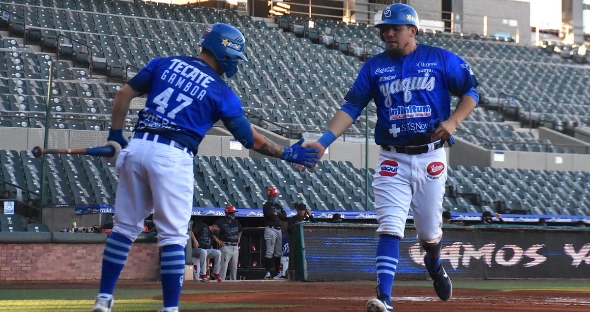 YAQUIS EMPATA SERIE CON GRAN OFENSIVA