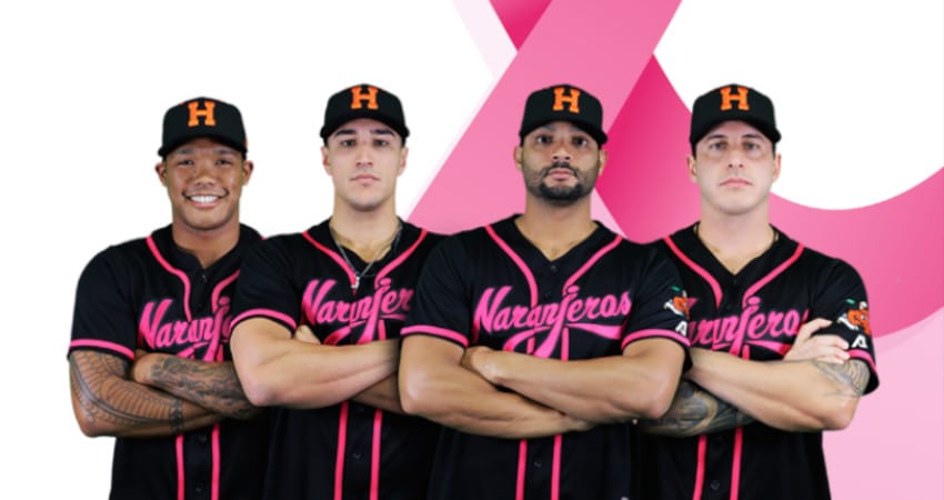 NARANJEROS PONE OUT AL CÁNCER DE MAMA