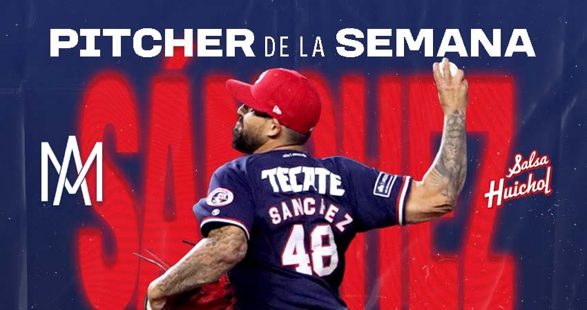 JAKE SÁNCHEZ GANA OTRO RECONOCIMIENTO A PITCHER DE LA SEMANA