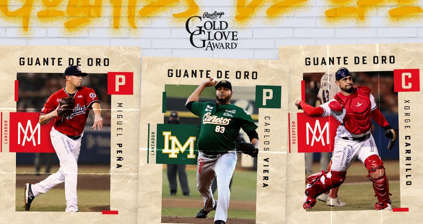 CARLOS VIERA, MIGUEL PEÑA Y XORGE CARRILLO GANAN GUANTE DE ORO