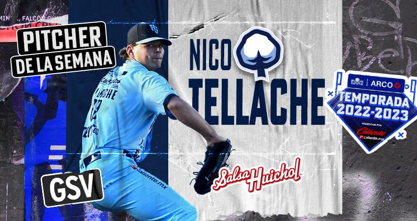 NICO TELLACHE ELEGIDO PITCHER DE LA SEMANA EN LA LAMP