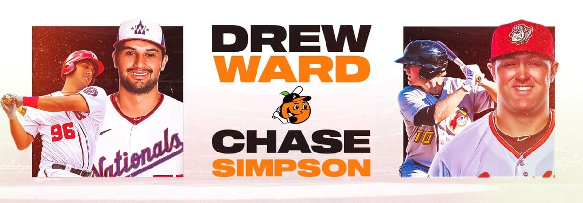 CHASE SIMPSON Y DREW WARD SE INCORPORAN A NARANJEROS PARA DAR FORTALEZA AL LINEUP DE LA TEMPORADA 2022-2023