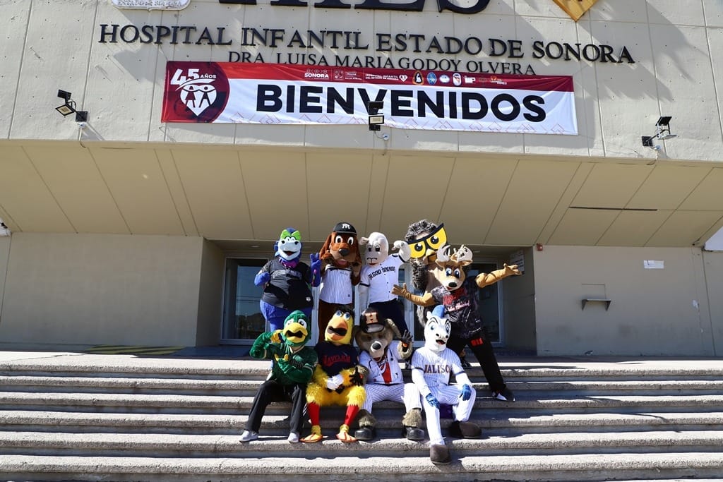 LLEVAN ALEGRÍA MASCOTAS DE LA LAMP AL HOSPITAL INFANTIL DE SONORA