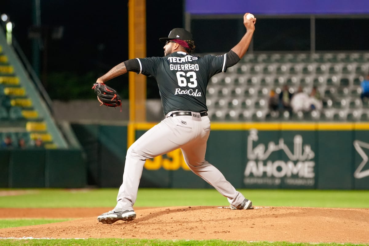 ALBERTO GUERRERO Y EL BULLPEN GUINDA DOMINAN A CAÑEROS PARA EL TRIUNFO POR BLANQUEADA