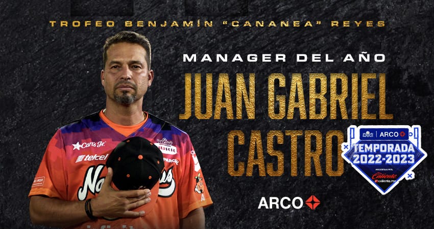 JUAN GABRIEL CASTRO GANA EL PREMIO DE MANAGER DEL AÑO