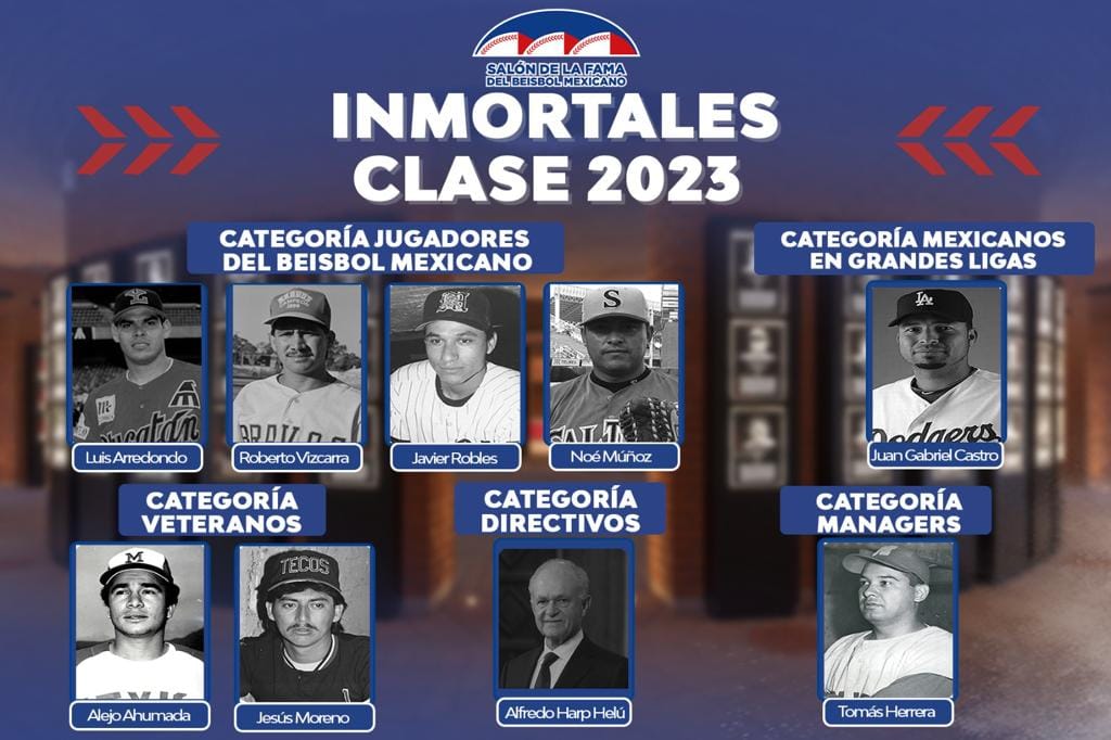 ESTOS SON LOS INMORTALES CLASE 2023 DEL SALÓN DE LA FAMA DEL BEISBOL MEXICANO