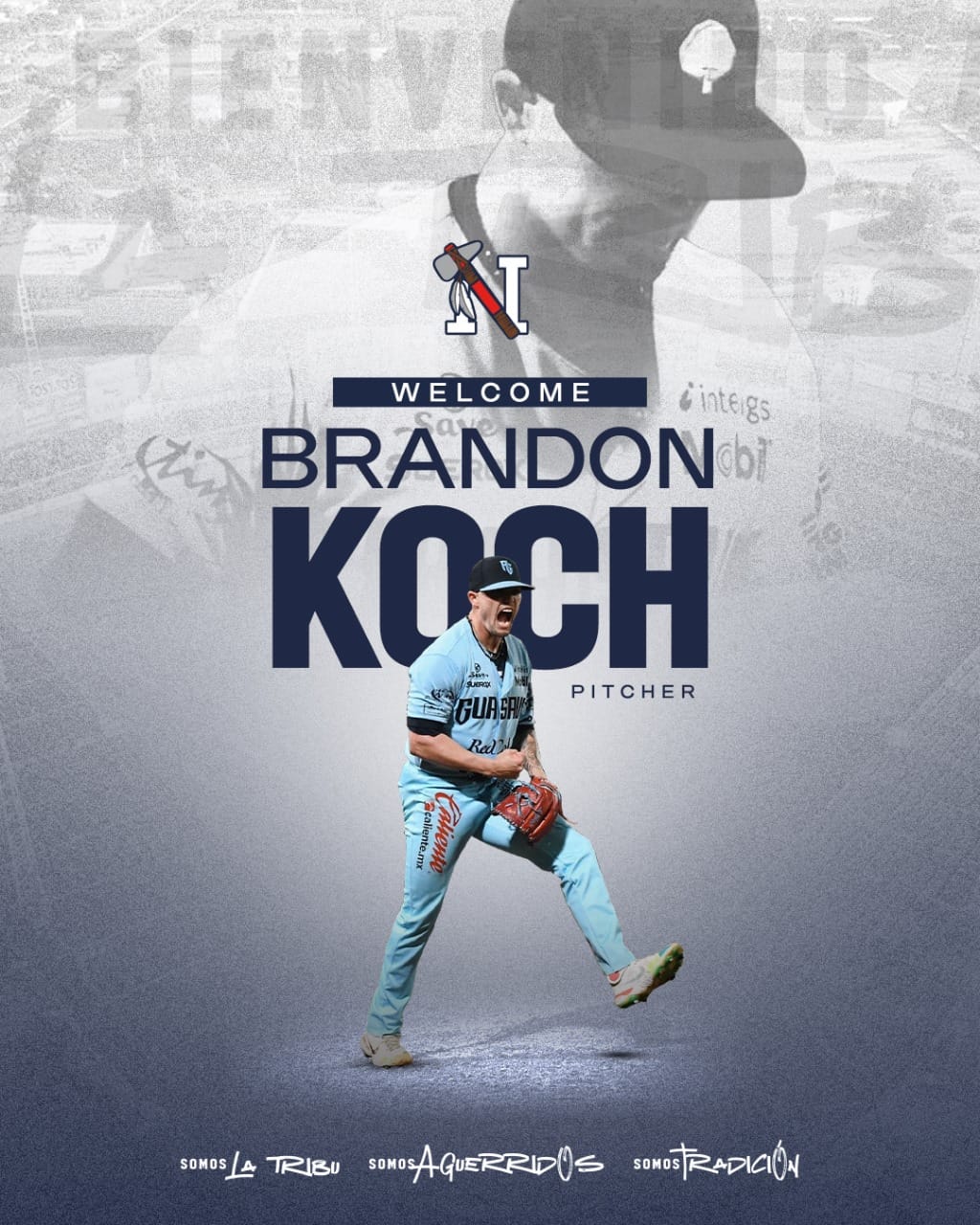 BRANDON KOCH AL BULLPEN DE LOS MAYOS