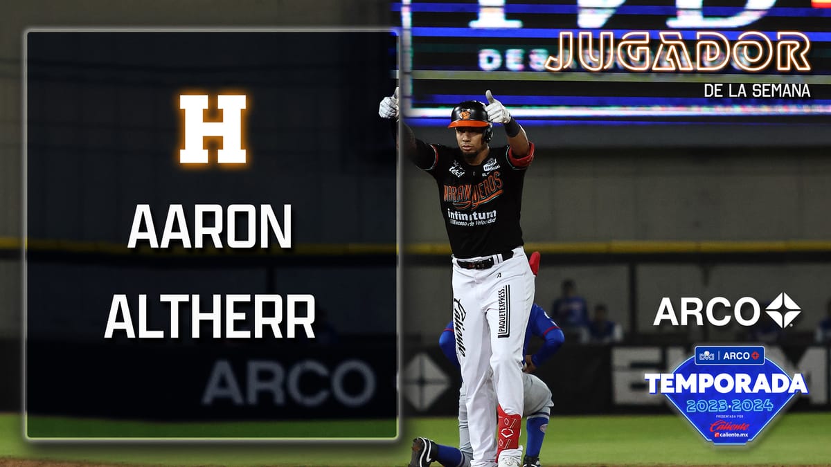 AARON ALTHERR JUGADOR DE LA SEMANA 9 EN LA LIGA ARCO