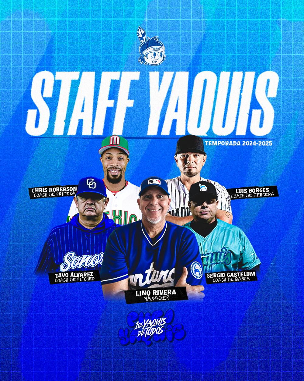 YAQUIS DE OBREGÓN ANUNCIA NUEVO MÁNAGER Y COACHES