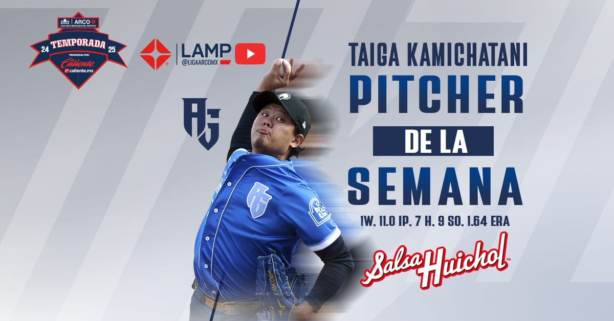 Taiga Kamichatani es el Pitcher de la Semana en la LAMP