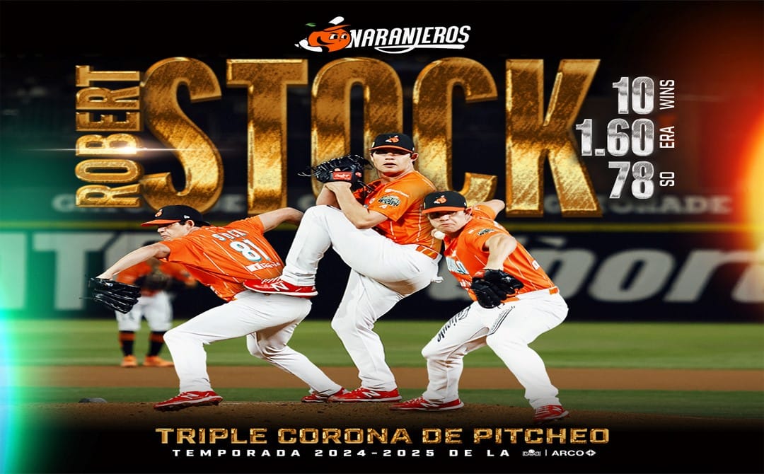 Stock hace historia al ganar la triple corona de pitcheo