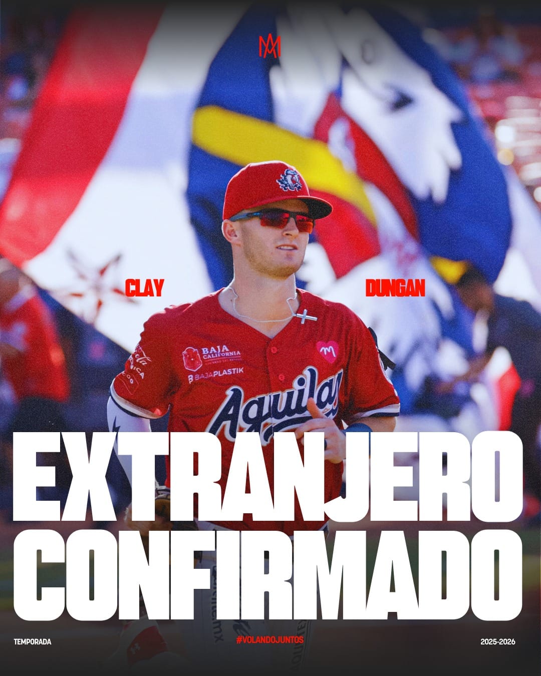 LOS ÁGUILAS DE MEXICALI CONTARÁN CON LA VERSATILIDAD DE CLAY DUNGAN