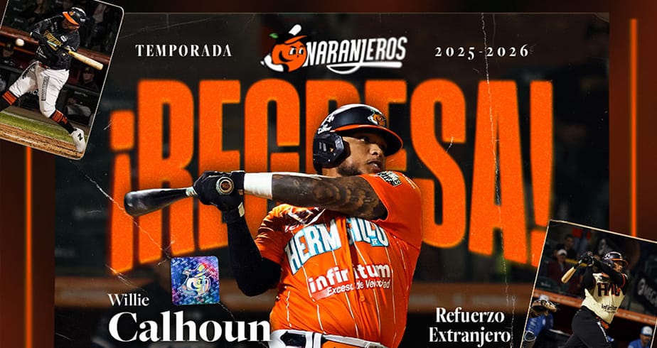 Willie Calhoun regresa con Naranjeros