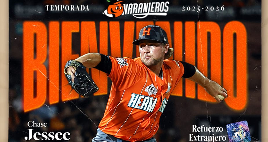 Chase Jessee refuerza el staff de pitcheo Naranjero