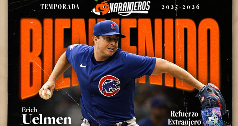 Erich Uelmen se una a la rotación Naranjera