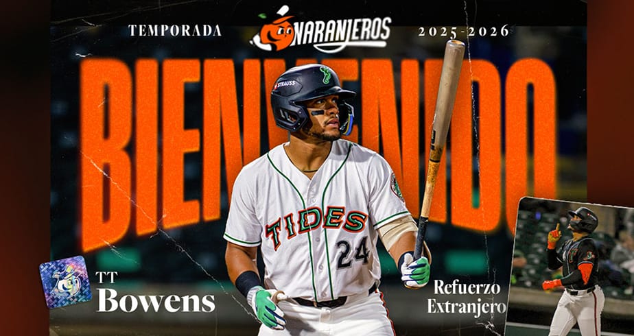Naranjeros anuncia a Terry Bowens Jr. como nuevo refuerzo extranjero