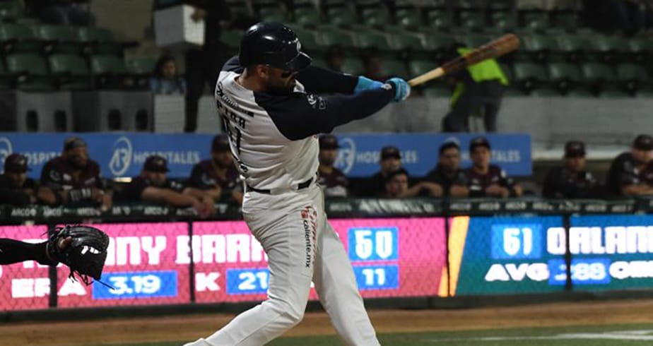 Orlando Piña pega grand slam y Algodoneros le gana a Tomateros