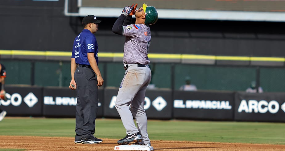 Los verdes se quedaron con el tercero en cerrado encuentro ante Naranjeros