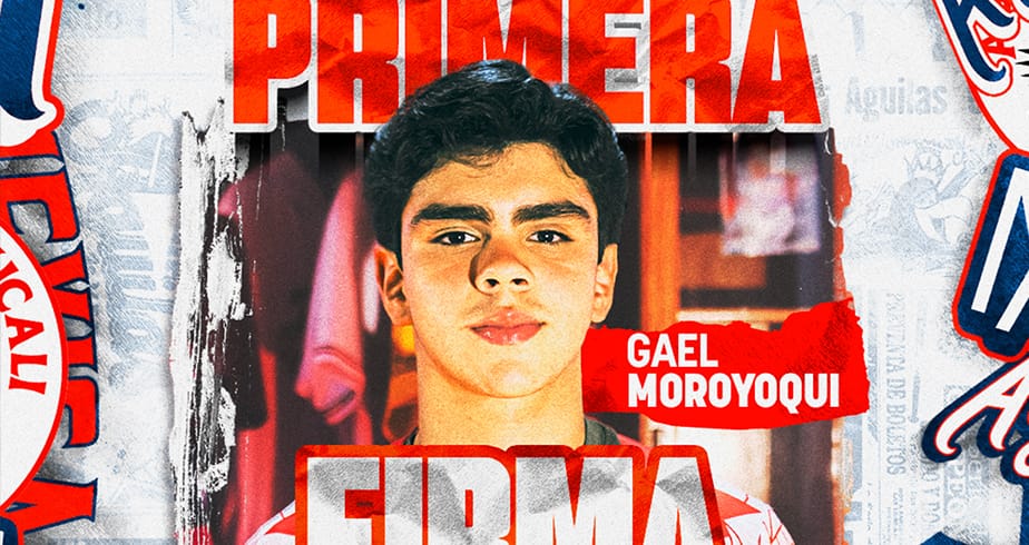 Gael Moroyoqui es la primera firma de Águilas de Mexicali