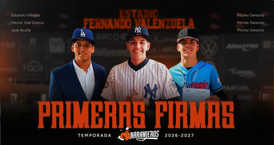 Da a conocer Naranjeros a sus primeras firmas de 2026