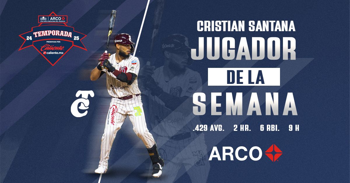 De nueva cuenta: Cristian Santana es el Jugador de la Semana en la Liga ARCO