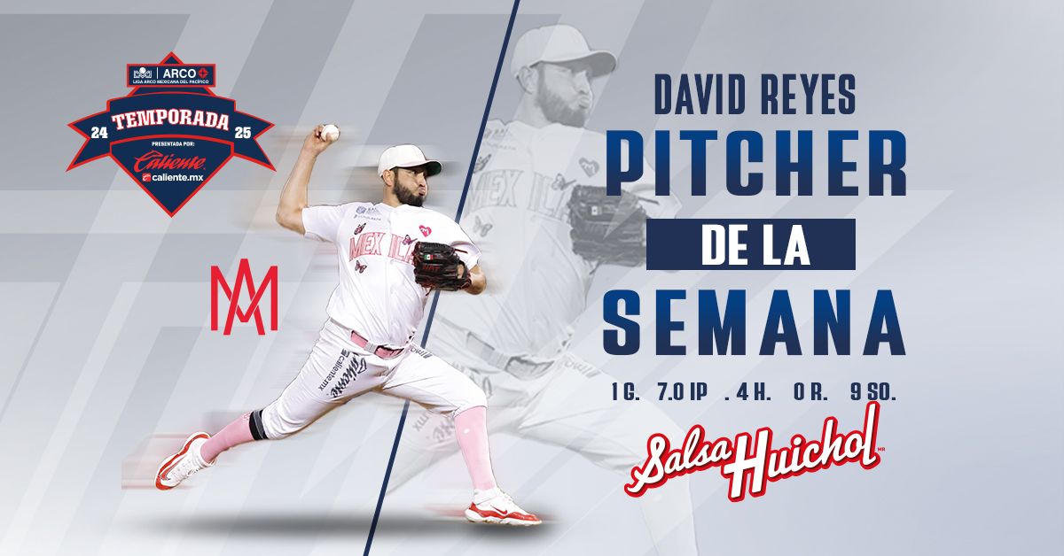 David Reyes es Pitcher de la Semana 2 en la LAMP