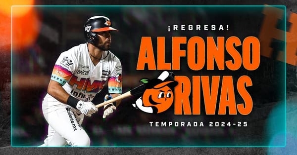 Alfonso Rivas está de regreso con Naranjeros