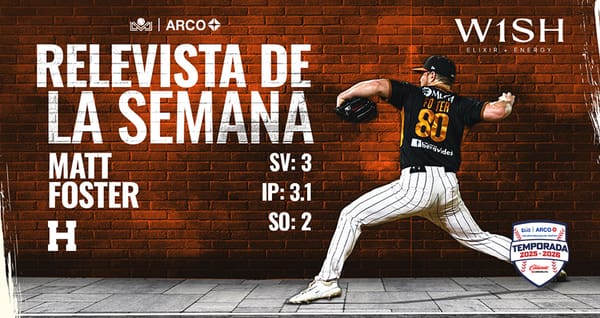 Matt Foster se apunta 3 rescates con Naranjeros y es el Relevista de la Semana