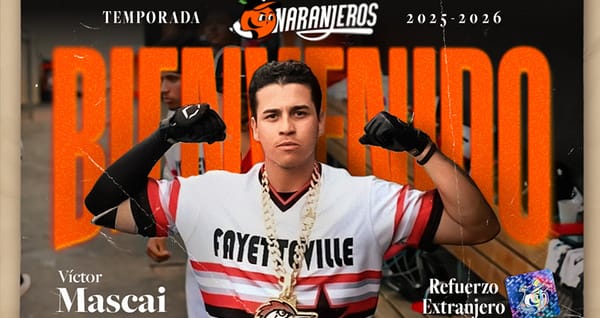 El brasileño Víctor Hugo Mascai llega a reforzar el outfield de Naranjeros
