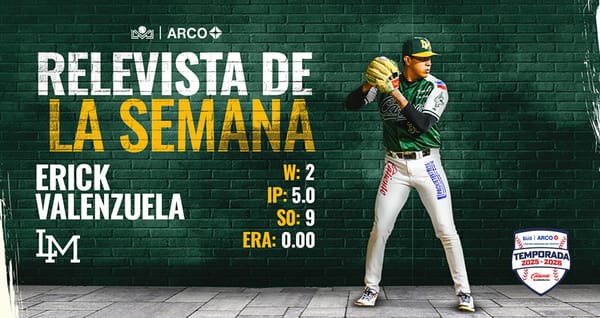 Eric Valenzuela estuvo hermético en la lomita de Cañeros y es el Relevista de la Semana