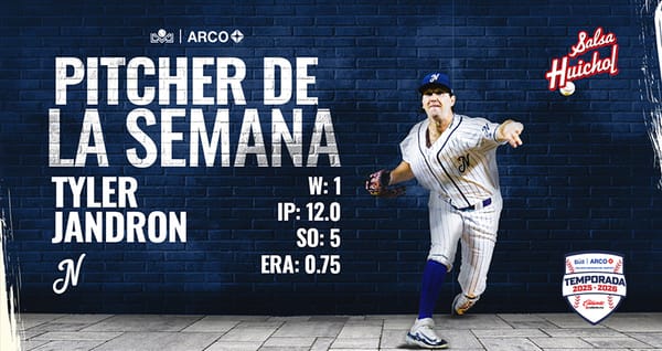 Tyler Jandron estuvo dominante con Jaguares y es el Pitcher de la Semana
