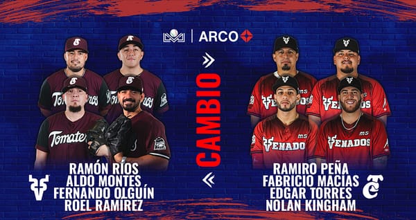 Cuádruple movimiento entre Tomateros y Venados